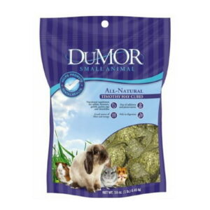 DuMOR 42931 All-Natural Timothy Hay Cubes 16 Ounce Pack Adult Small Animal Food