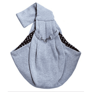 FZFLZDH Hands-free Reversible Small Dog Cat Sling Carrier Bag Travel Tote Soft Comfortable Puppy Kitty Rabbit Double-sided Pouch Shoulder Carry Tote Handbag Gray