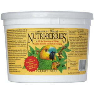 LAFEBER’S Classic Nutri-Berries Pet Bird Food, Made with Non-GMO and Human-Grade Ingredients, for Parrots, 3.25 lb