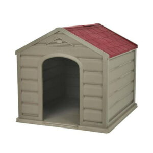 Rimax ECO Resin Dog House for Small Breeds, 24″ W, Taupe