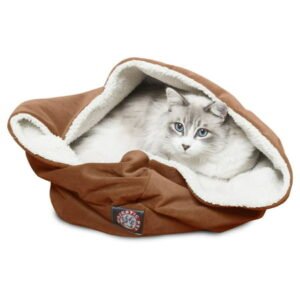 Majestic Pet Suede 17 in. Burrow Cat Bed