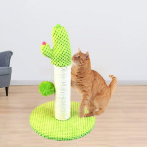 leaveforme Cat Scratching Post Lovely Cactus Shape Furniture Protection Climbing Toy Kitten Claw Scratcher Trees Sisal Toy Pet Supplies