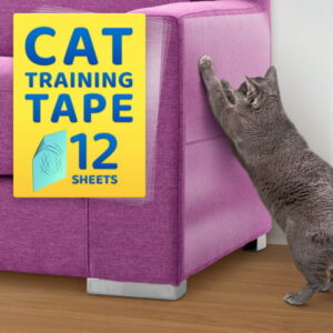 Cat Scratch Training Tape Sheets (12 Pcs), Furniture Couch Protector Deterrent Tape by KapStrom