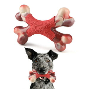 MASBRILL Large Dog Chew Toy for Aggressive Chewers- Tough Dog Toys Indestructible Bone Dog Toy,Nylon Durable Dog Teething Chew Dog Toys for Large/Medium Dogs