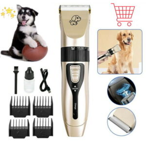 Dog Cat Grooming Shaver, Low Noise Rechargeable Clippers, Cordless Electric Hair Clippers Kit for Pet Long Matted Hair