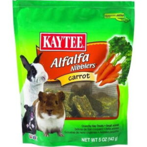 Kaytee Alfalfa Carrot Nibblers for Small Pets, 5-oz