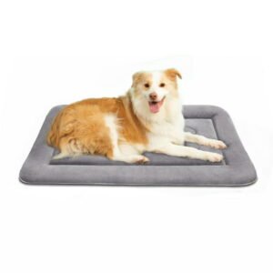 PROCIPE Dog Bed Washable 36in Crate Mat Anti-Slip Soft Mattress Kennel Pads Clay Grey