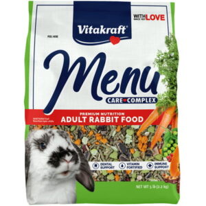 Vitakfraft Menu Premium Rabbit Food – Alfalfa Pellets Blend – Vitamin and Mineral Fortified