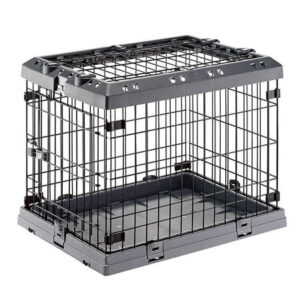 Superior Hybrid ECO Dog Crate and Playpen, 24-inch Dog Crate, Gray