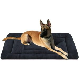 PROCIPE Pet Bed Washable Dog Crate Mat Anti-Slip Kennel Pads 42 inch Dark Grey