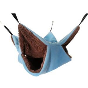 Papaba Double Layer Small Pet Hamster Cage Hammock Sleeping Bag House Swing Hanging Bed