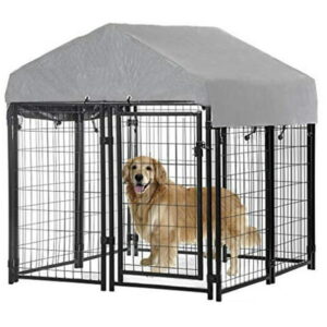 FDW OutDoor Heavy Duty Playpen Dog Kennel with Cover, X-Large, 54″L