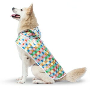 The Dodo Retro Rainy Days Raincoat Dog Apparel- Medium