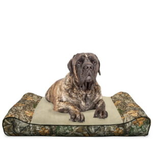 Realtree Edge Camo Bolster Dog Bed – Brown