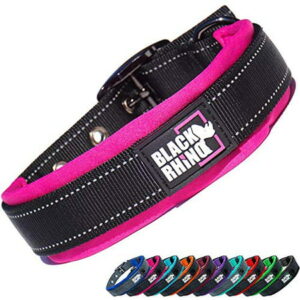 Black Rhino – The Comfort Collar (XLarge, Pink/Black)