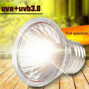 UVB 3.0 Reptile Lamp Bulb Turtle Basking UV Light Bulbs Heating Lamp Amphibians Lizards Temperature Controller