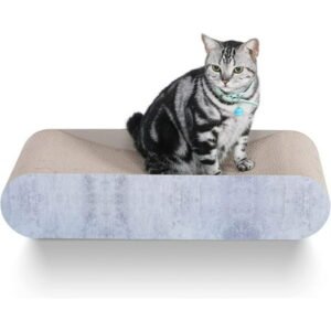Fluffydream Cat Scratcher Scratching Post Cardboard Pet Relaxing Lounge Bed