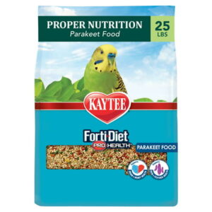 Kaytee Forti-Diet Pro Health Pet Parakeet Bird Food Seed, 25 lb