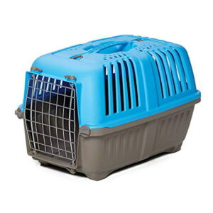 MidWest Homes for Pets Pet Carrier: Hard-Sided Dog Carrier, Cat Carrier, Small Animal Carrier in Blue| Inside Dims 20.70L x 13.22W x 14.09H & Suitable for Tiny Dog Breeds