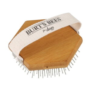 Burt’s Bees Easy Grip Palm Detangling Dog Brush, Bamboo Handle