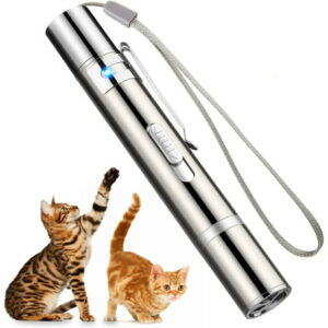 JINGPENG Cat Pointer Toy, Dog Laser Pointer, Long Range 3 Modes Training Chaser Interactive Toy for Indoor Playing