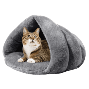 Soft Warm Cat Bed, 22*20in Tent Self-Warming Sleeping Bed for Small Medium Cats