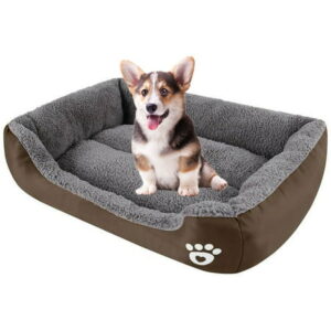 AEDILYS Dog Beds for Puppy Dogs, Washable Pet Sofa Bed Large Extra Firm PP Breathable Soft Couch Small Puppies Cats Sleeping Orthopedic Beds (M)