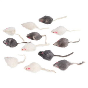 12Pcs Cat Toy Fake Mouse, Cat Toy Mouse Sound, For Kitten Cat Pets Gift Pet Cat Toy Pet Playing