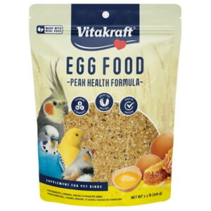 Vitakraft VitaSmart Egg Food for Birds – Daily Supplement for Parrots, Parakeets, Cockatiels, and Canaries – Bird Calcium Supplement