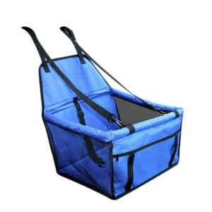 1Pc Pet Safety Seat Breathable Mesh Waterproof Pet Cat Dog Car Safety Seat Puppy Safe Carrier Pet Travel Bag Basket(Blue)