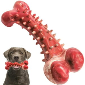 Pet Deluxe Dog Chew Toys for Aggressive Chewers Large Breed,Durable Dog Bones Interactive Dog Toys, Indestructible Tough Natural Rubber Dog Chew Toys for Medium Dog Teeth Cleaning