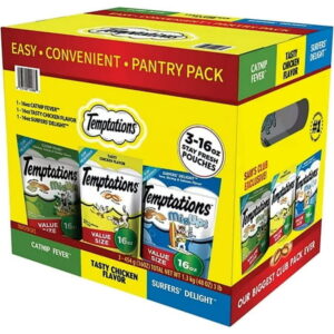 Temptations Cat Treats Stay Fresh Pouches, Flavor Variety Pack (3 ct.)