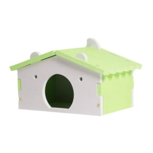 Lovely Small Pet Hamster Mice Squirrel Wooden Sleeping House Nest Toy Cage Decor