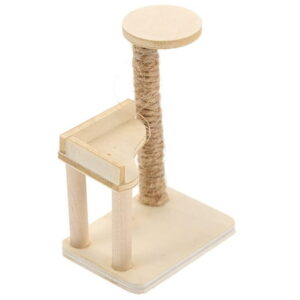 Decor Home Mini Cat Tree Adornment Model Miniature Climbing Frame The Birch Mother Child