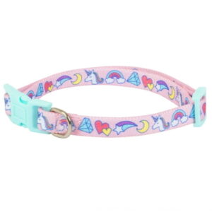 Vibrant Life Fashion Unicorn Dog Collar, Pink, x-Small