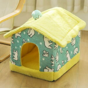 QISIWOLE Portable Indoor Cute Pet House – Perfect for Cats & Small Dogs, Easy To Assemble,Deals