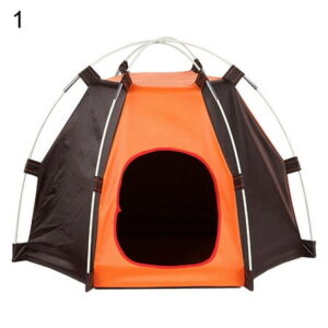 Summer Pet Dog Cat Puppy Portable Foldable Tent Breathable Outdoor House Cave