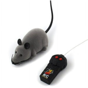 Funcee Electronic Remote Control Mouse Plush Rat Toy for Cats Dogs Kids