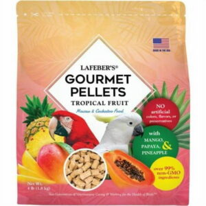 Lafeber 4 lbs Tropical Fruit Gourmet Pellets Bird Food for Macaw