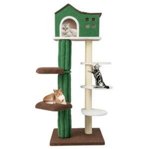 Gymax 7-Tier Modern Cat Tree Tower 61” Cat Climbing Stand with Sisal Scratching Posts