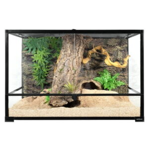 REPTIZOO Extra-Deep Full Tempered Glass Reptile Terrarium, 36L x 24W x 24D, Easy Assembly