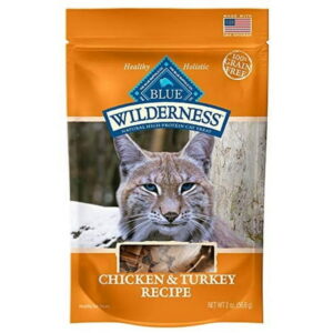 Blue Buffalo Wilderness Grain Free Soft-Moist Cat Treats, Chicken Turkey 2-oz Bag