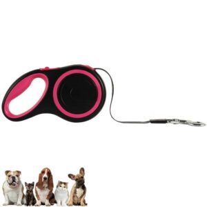 KEINXS 26ft Retractable Dog Lead Flexible Extended Lead Heavy Duty Leash Up to 50 KG with Easy One Button Brake & Lock for pets Training Walking Jogging