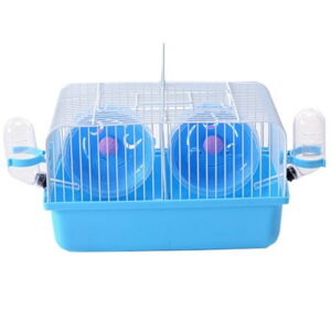 Delicate Hamster Dating cage Two Mice Fighting Isolation Cage for Pet Blue