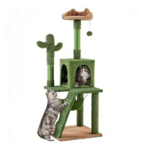 Cactus Cat Trees, 53.5in Cat Tower w/ Condo, Scratching Post, Climbing Board