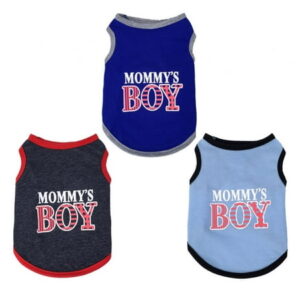 Dog Shirts for Small Dogs Summer Dog Clothes Costume Soft Apparel Cat Vest Pet Outfits Mommy’s Boy Puppy Clothing for Boy Girls Doggie 3 Pack