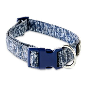 Vibrant Life Polyester Space Dye Fashion Dog Collar, Blue, Medium