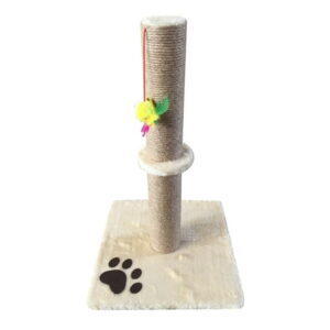 Cat Climbing Frame Stand Cat Kitten Scratching Post Board and Tree Stand Cat Toy Pet Supplies (Beige)