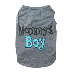 Mommy’s Boy Dog Shirt Male Puppy Clothes for Small Dog Boy Chihuahua Yorkies Bulldog Pet Cat Outfits Tshirt Apparel (Small)