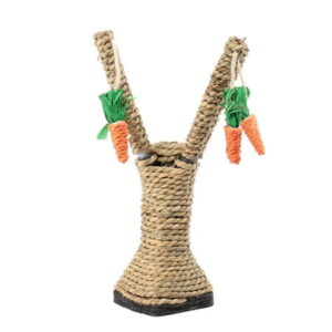 Cat Kitten Tree Scratcher Scratching Posts Pet Animal Climbing Frame Tree with Carrots Play Funny Toys